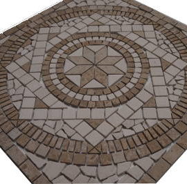 Mozaiek tegels van Jura marmer