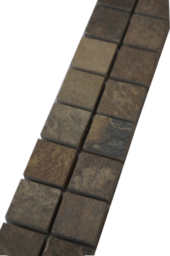 Mozaiek tegelstrip leisteen 5x30cm B499 Topmozaiek24
