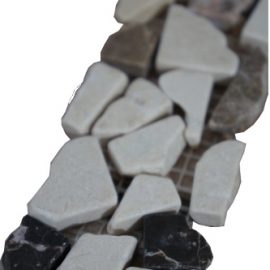 Mozaiek tegelstrip marmer 5x30cm B480(2) Topmozaiek24