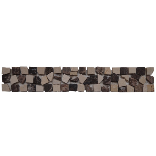 Mozaiek tegelstrip marmer 5x30cm B482 Topmozaiek24