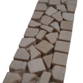 Mozaiek tegelstrip marmer 5x30cm B484 Topmozaiek24