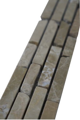 Mozaiek tegelstrip marmer 5x30cm B611 Topmozaiek24