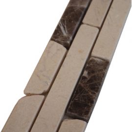 Mozaiek tegelstrip marmer 5x30cm B613 Topmozaiek24