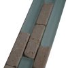 Mozaiek tegelstrip marmer glas 5x30cm B556 Topmozaiek24