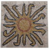 Mozaiek tegels in zon motief