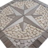 Mozaiek steentjes in tegels