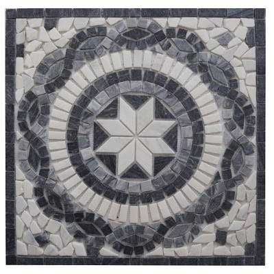 Zwarte mozaiek tegels voor vloer