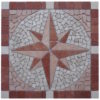 Mozaiek tegels van marmer natuursteen in rood