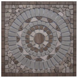 Mozaiek tegels van grijs marmer