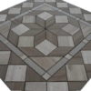 Mozaiek steentjes in grijs en bruin