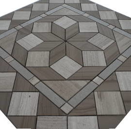 Mozaiek steentjes in grijs en bruin